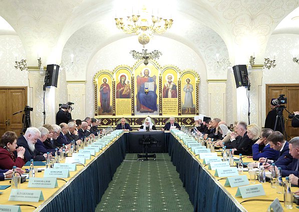 Председатель Государственной Думы Вячеслав Володин принял участие в 34-м совместном заседании Наблюдательного, Попечительского и Общественного советов по изданию Православной энциклопедии