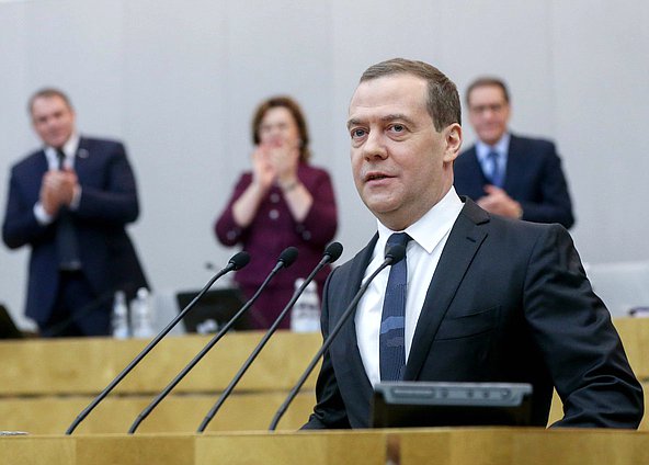 Председатель Правительства РФ Дмитрий Медведев (19.12.2018)