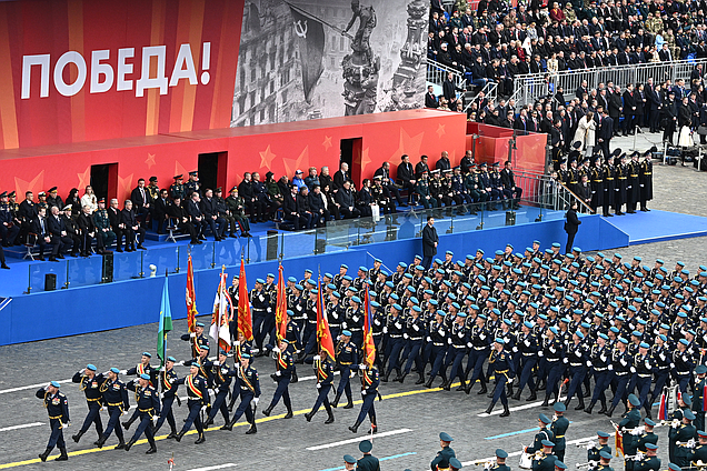 Военный парад в ознаменование 81-й годовщины Победы в Великой Отечественной войне. Фото: пресс-служба Президента РФ