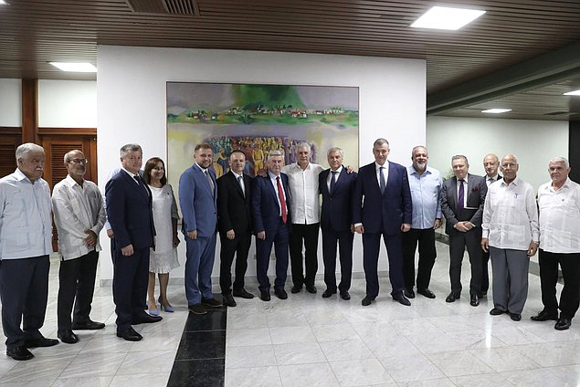 Meeting of Chairman of the State Duma Vyacheslav Volodin and President of the Republic of Cuba Miguel Díaz-Canel Bermúdez