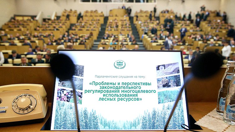 Парламентские слушания на тему «Проблемы и перспективы законодательного регулирования многоцелевого использования лесных ресурсов»
