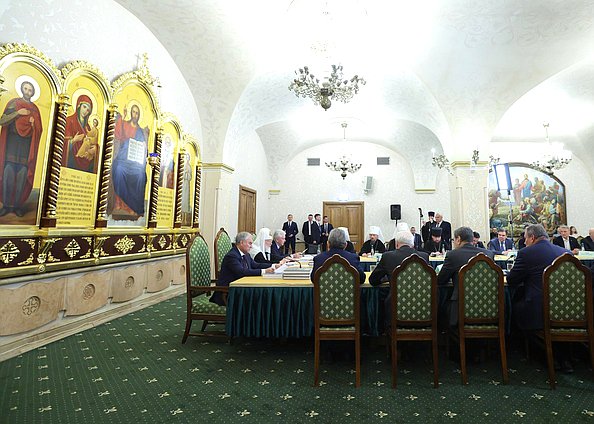 Председатель Государственной Думы Вячеслав Володин принял участие в 34-м совместном заседании Наблюдательного, Попечительского и Общественного советов по изданию Православной энциклопедии