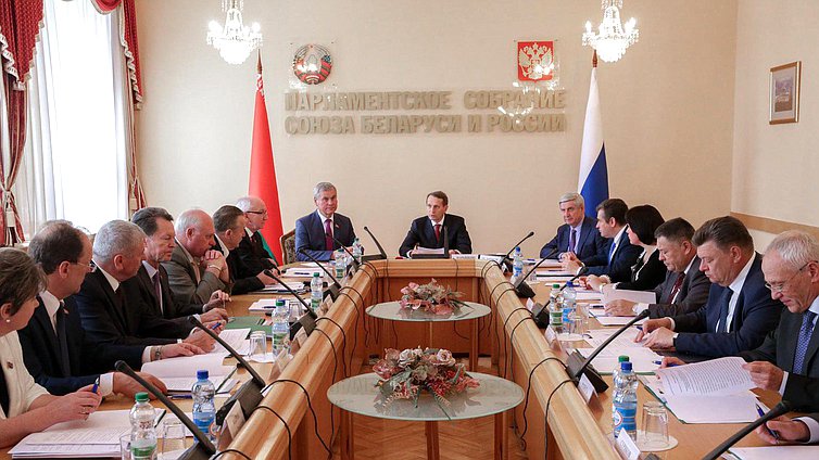 Заседание Совета Парламентского Собрания Союза Беларуси и России.