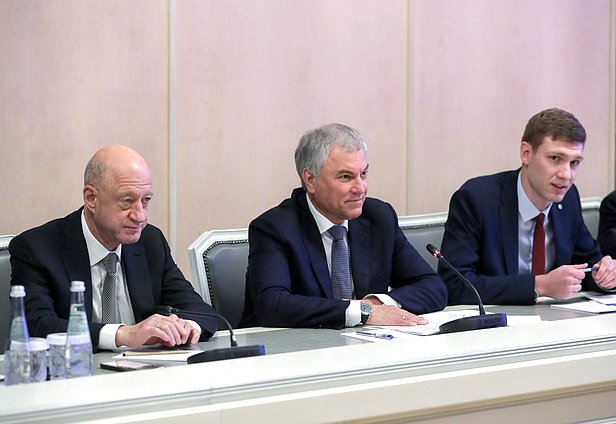 Chairman of the State Duma Vyacheslav Volodin and Deputy Chairman of the State Duma Alexander Babakov