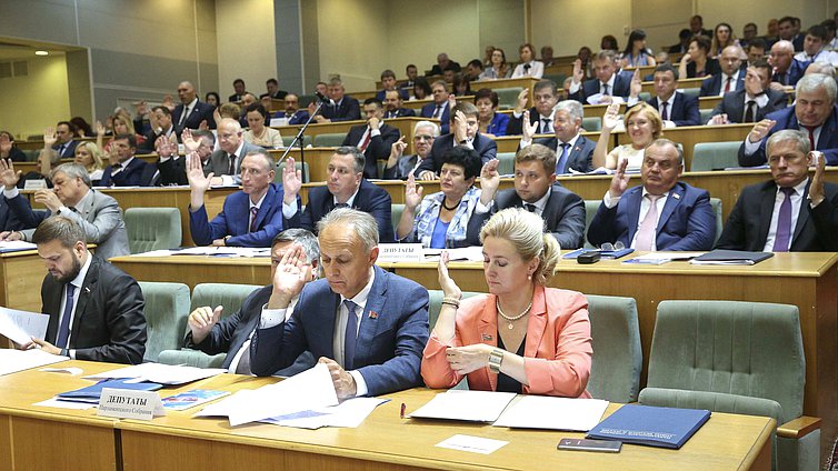 Заседание 54-й сессии Парламентского Собрания Союза Беларуси и России