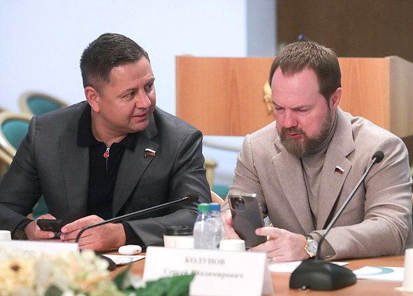 Члены Комитета по строительству и ЖКХ Илья Вольфсон и Сергей Колунов