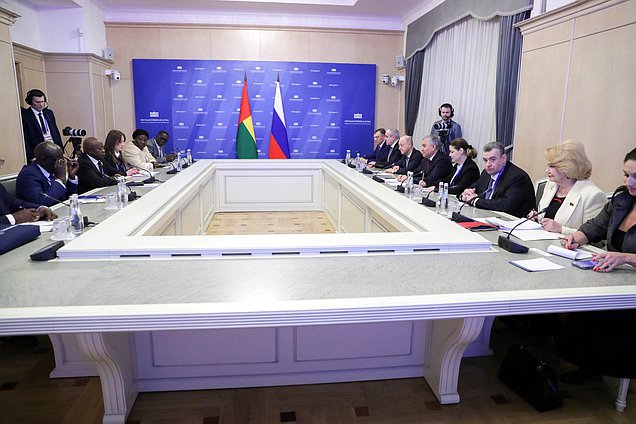 Meeting of Chairman of the State Duma Vyacheslav Volodin and President of the National People’s Assembly of the Republic of Guinea-Bissau Cipriano Cassamá