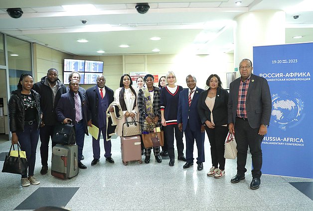 Arrival of foreign delegations to the Second International Parliamentary Conference “Russia-Africa” held in Moscow