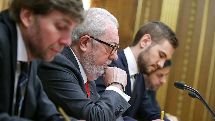 Председатель Парламентской ассамблеи Совета Европы Педро Аграмунт во время встречи.Фото: Анна Исакова/Фотослужба Государственной Думы.