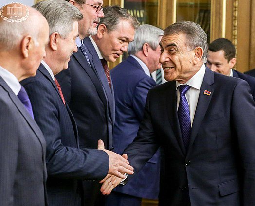  Председатель Национального Собрания Республики Армения Ара Баблоян во время встречи. Автор фото: Анна Исакова/Фотослужба Государственной Думы.

