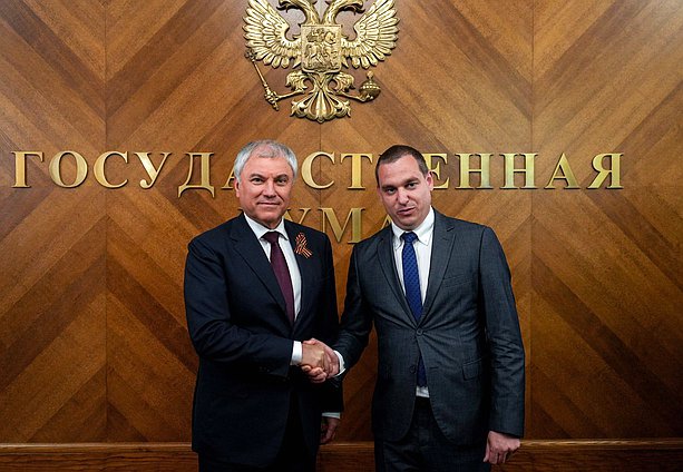 Встреча Председателя Государственной Думы Вячеслава Володина с европейскими парламентариями и общественными деятелями