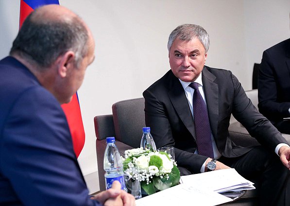 Chairman of the State Duma Viacheslav Volodin and President of the Austrian National Council Wolfgang Sobotka