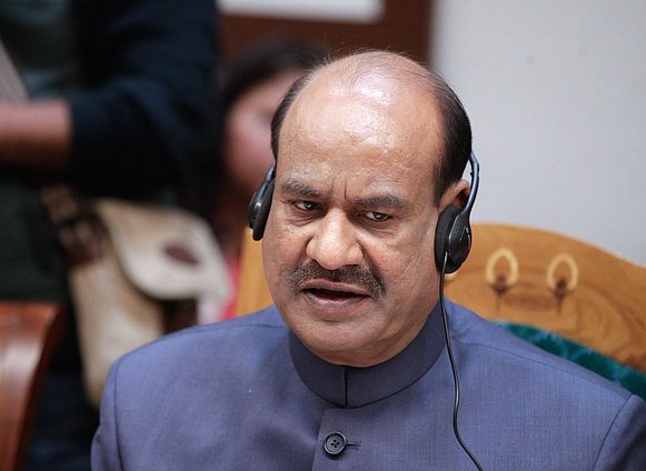 Speaker of the Lok Sabha of the Parliament of the Republic of India Om Birla