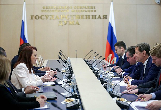 Meeting of First Deputy Chairman of the State Duma Aleksandr Zhukov and President of the 73rd session of the UN General Assembly María Fernanda Espinosa Garcés