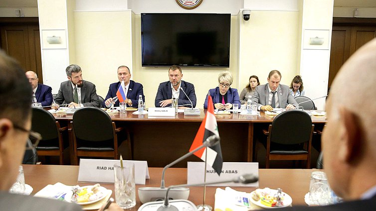 Meeting with the delegation of the People's Council of the Syrian Arab Republic