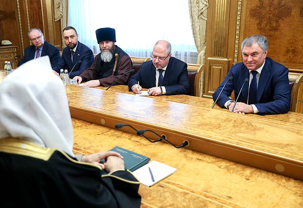 Meeting of Chairman of the State Duma Viacheslav Volodin and Secretary General of the Muslim World League Mohammad Ibn Abdulkarim Alissa