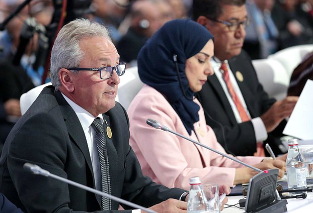 President of the Federal Council of Austria Karl Bader at the first plenary session of the 4th Meeting of Speakers of Eurasian Countries’ Parliaments “Greater Eurasia: Dialogue. Trust. Partnership”