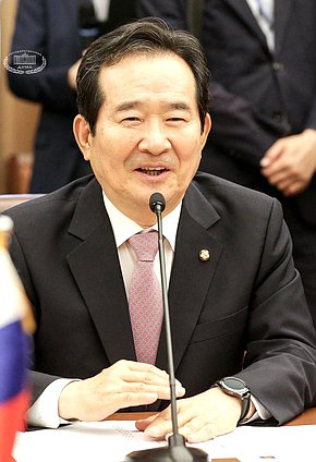 Председатель Национального Собрания Республики Корея Чон Се Гюн. Автор фото: Анна Исакова/Фотослужба Государственной Думы