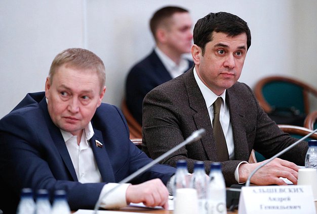 Члены Комитета по безопасности и противодействию коррупции Андрей Альшевских и Бекхан Барахоев