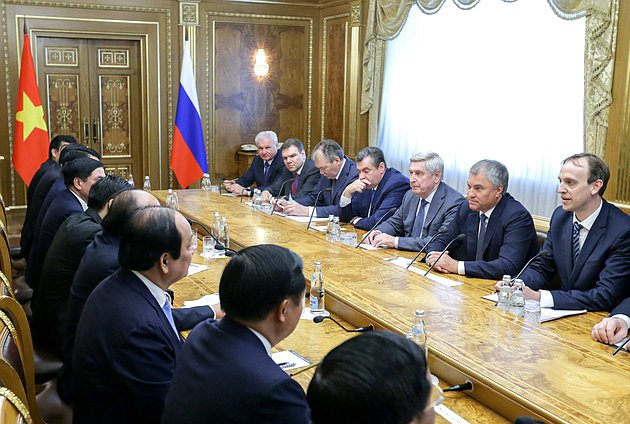 Meeting of Chairman of the State Duma Viacheslav Volodin and Prime Minister of the Socialist Republic of Vietnam Nguyễn Xuân Phúc