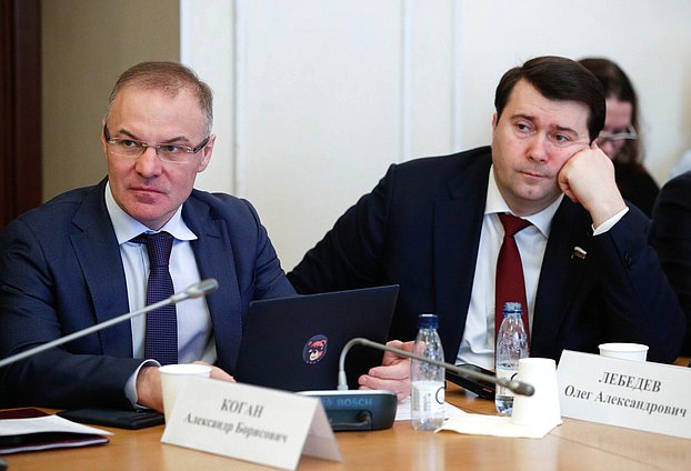 Заместители Председателя Комитета по экологии, природным ресурсам и охране окружающей среды Александр Коган и Олег Лебедев
