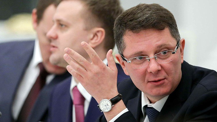 Председатель Комитета по экономической политике, промышленности, инновационному развитию и предпринимательству Сергей Жигарев. Автор фото: Анна Исакова/Фотослужба Государственной Думы