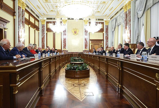 Встреча Председателя Правительства РФ Михаила Мишустина с членами фракции "Справедливая Россия"