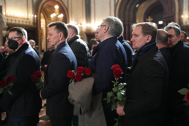 Церемония прощания с руководителем фракции ЛДПР Владимиром Жириновским