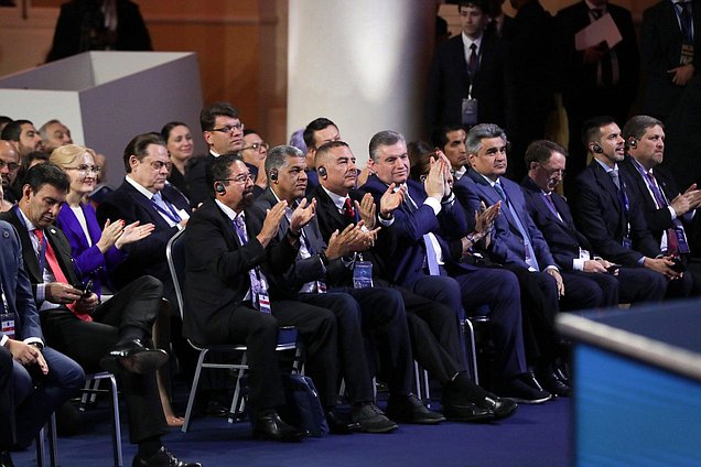 Пленарное заседание Международной парламентской конференции «Россия — Латинская Америка: Сотрудничество во благо справедливого мира для всех»