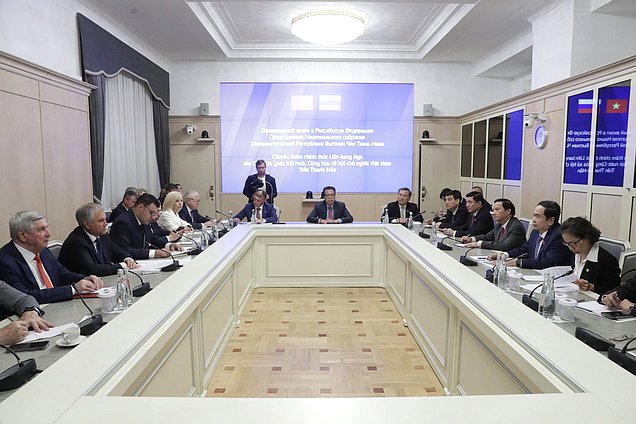 Meeting of Chairman of the National Assembly of the Socialist Republic of Vietnam Trần Thanh Mẫn and Chairman of the State Duma Vyacheslav Volodin