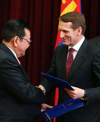 Официальный визит делегации Государственной Думы во главе с Председателем Сергеем Нарышкиным в Монголию.