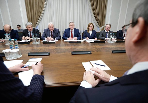 Встреча Первого заместителя  Председателя Государственной Думы Ивана Мельникова с Министром иностранных дел Республики Куба Бруно Родригесом Паррильей