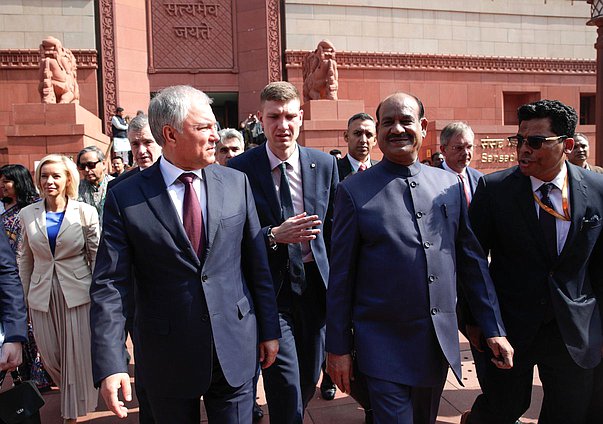 Meeting of Chairman of the State Duma Vyacheslav Volodin and Speaker of the Lok Sabha of the Parliament of the Republic of India Om Birla