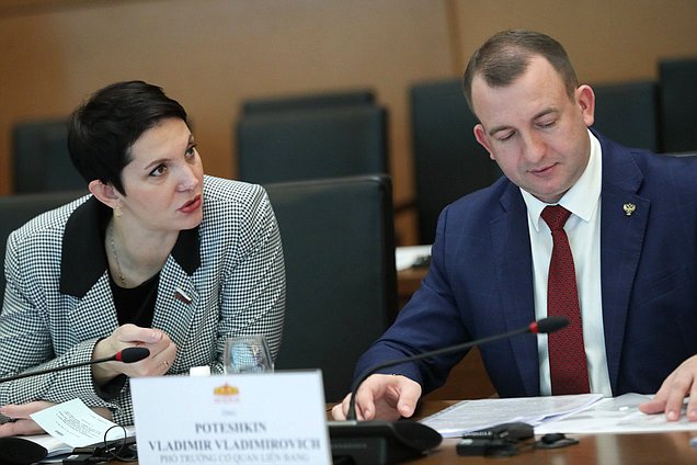 Deputy Chairwoman of the Committee on Ecology, Natural Resources and Environment Protection Zhanna Ryabtseva. 2nd meeting of the Inter-parliamentary Commission on Cooperation between the State Duma and the National Assembly of Vietnam