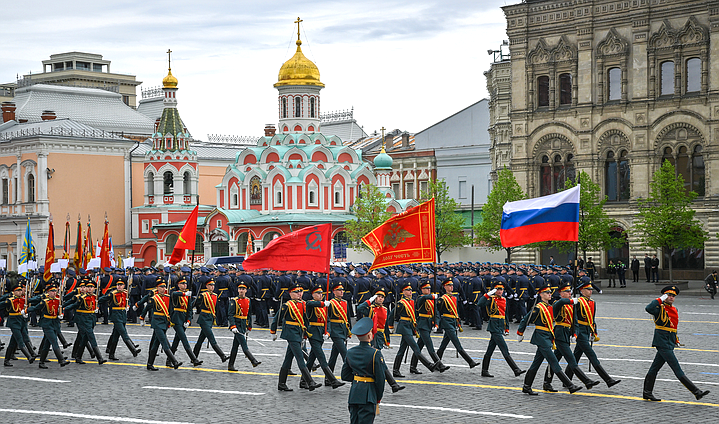Военный парад в ознаменование 81-й годовщины Победы в Великой Отечественной войне. Фото: пресс-служба Президента РФ