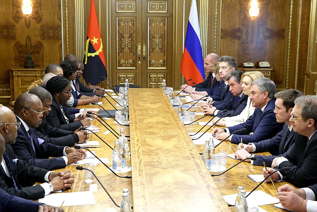 Meeting of Chairman of the State Duma Viacheslav Volodin and President of Angola João Lourenço