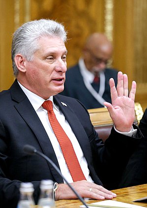 Chairman of the State Council and the Council of Ministers of the Republic of Cuba Miguel Mario Díaz-Canel Bermúdez