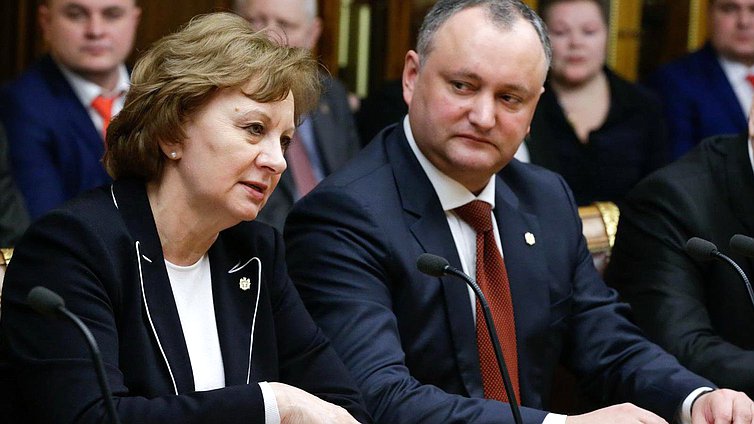 Встреча Председателя Государственной Думы Федерального Собрания Российской Федерации С.Е. Нарышкина с делегацией парламентской фракции партии социалистов Республики Молдова.