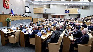 Пленарное заседание Государственной Думы