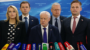 Пресс-подход представителей фракции "Справедливая Россия - За правду"