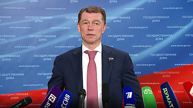 Пресс-подход Председателя Комитета по экономической политике Максима Топилина