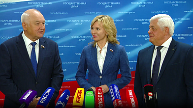 Пресс-подход представителей фракции «Единая Россия»