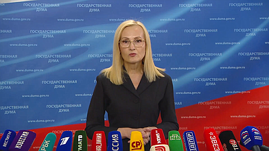 Пресс-подход представителей фракции "Единая Россия"