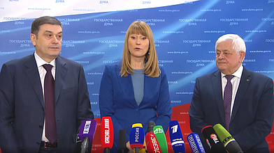 Пресс-подход представителей фракции «Единая Россия»
