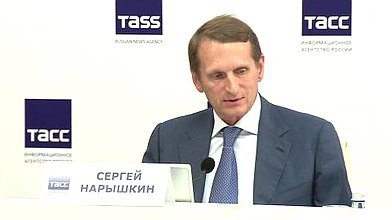 Рабочий визит Председателя Государственной Думы Сергея Нарышкина в Северо-Западный федеральный округ: Вебинар-дискуссия в ТАСС в Санкт-Петербурге, 05.09.2016