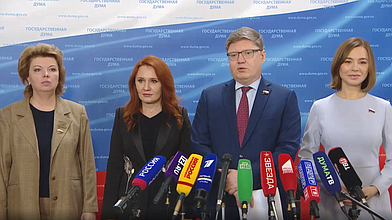 Пресс-подход представителей фракции «Единая Россия»