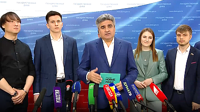Пресс-подход представителей фракции «Новые люди»