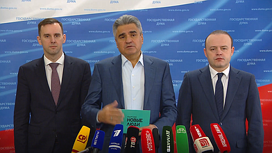 Пресс-подход представителя фракции "Новые люди"