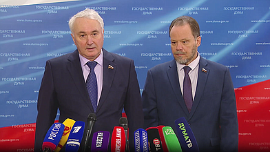 Пресс-подход представителей фракции «Единая Россия»