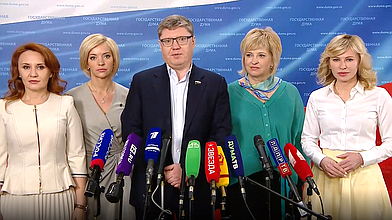 Пресс-подход представителей фракции «Единая Россия»